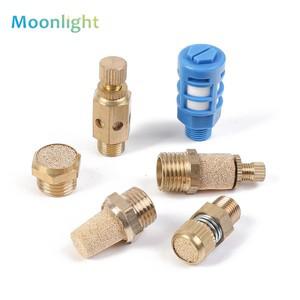 황동 머플러 BSL 수 스레드 공기 배기 소음 공압 소음기 솔레노이드 밸브 PS용