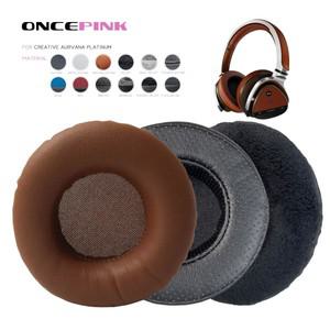 Creative Aurvana 플래티넘 헤드폰 용 Oncepink 교체 이어 패드 Thicken Cushion Earmuffs 커버 밴드