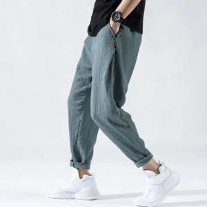 마바지 롤업팬츠 린넨긴바지
