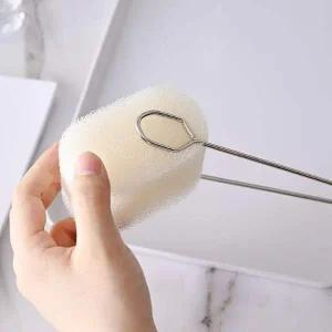 [골드스마일]교체형 스텐레스 주방 병솔 스펀지 세트 젖병솔 스펀