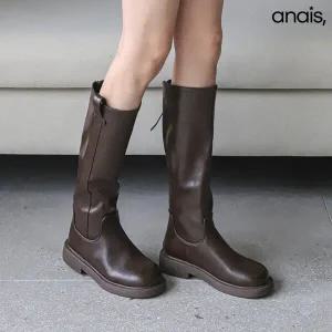 [아나이스] 라운드 플랫 롱부츠 3.5cm_25F177 [무료배송]