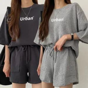 [아우트]반팔 반바지 트레이닝 세트 URK-313