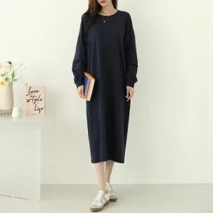 올더 베이직 데일리 박스 롱 원피스_BDOG995