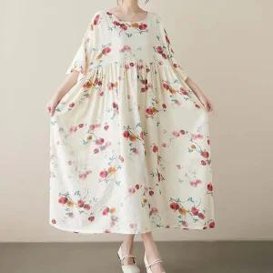[아우트]주머니 원피스 플라워 빅사이즈 플레어