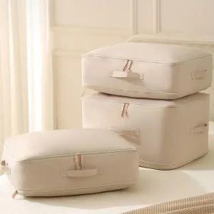 정리함 지퍼 이불 파우치 가방 정리 이불보 수납 압축