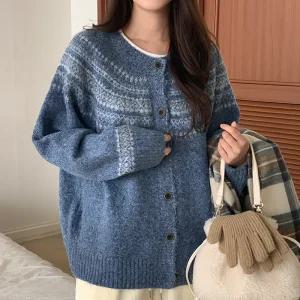 [제작] 시나몬 노르딕 가디건 84509 빅사이즈 여성의류