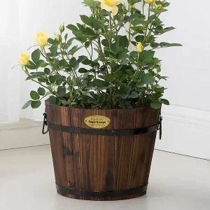 화분 원목 케이스 커버 빈티지 화분받침 화분용기