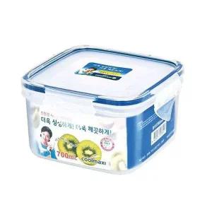 쿨맥시 밀폐용기 냉장고 정리 반찬통 정사각 700ml 1P 찬기