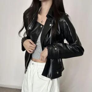 [아우트]슬림 스타일 은은한 코디 라이더 자켓