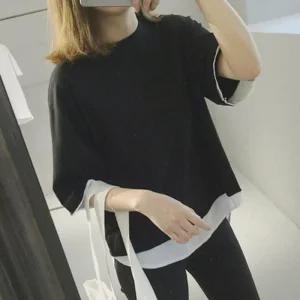 [아우트]오오티디 사색 졸사 레이어드 아사면반팔