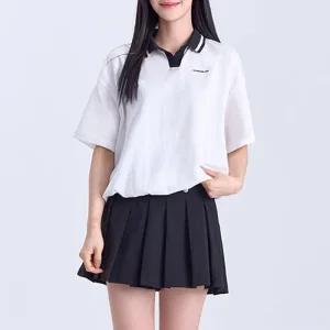 [아우트]밴딩 반팔티 치마바지 테 골프 운동복