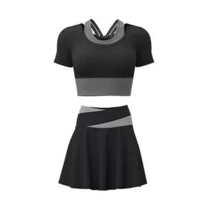 [아우트]운동복 브라탑 반팔 트레이닝 세트 3부