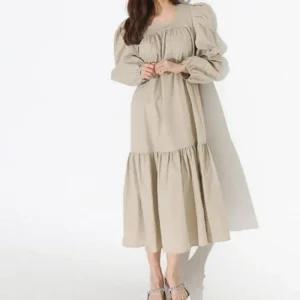 [아우트]반팔원피스 원피스 벨린 롱원피스 긴치마