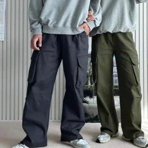 [아우트]여자 카고 와이드 카고팬츠 팬츠 바지