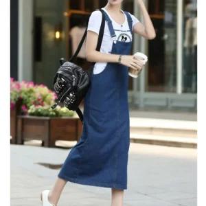 [아우트]멜빵 여자롱원피스 레이어드 치마 패션 1P