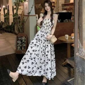 [아우트]끈나시 해변원피스 밴딩 원피스 LL-D175