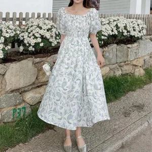 [아우트]스모크 밴딩 여름원피스코디 롱 원피스