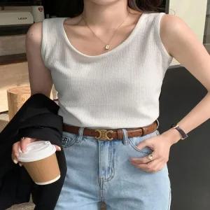 [아우트]나시 베이직 루즈핏 슬리브리스 4색