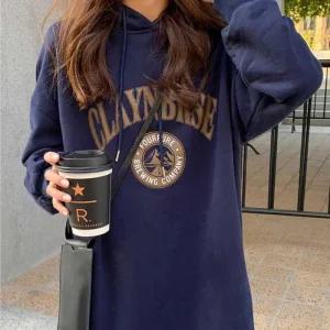 [아우트]안감 후드 키작녀후드원피스 롱 원피스