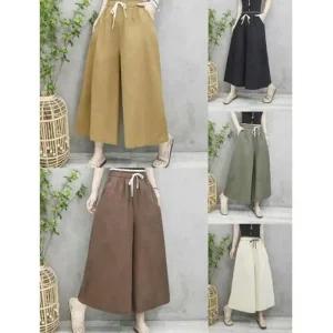 [아우트]패션 고무줄 여름바지 큰바지 외출용