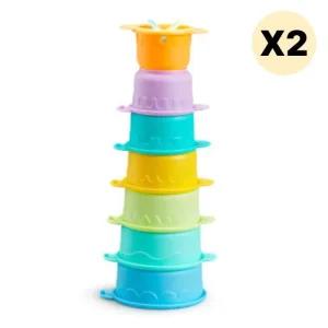 스엔코샵 컵쌓기 모래놀이 물놀이 목욕 장난감 완구2p