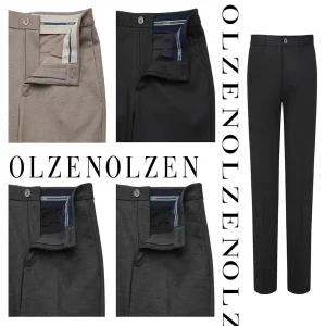 [올젠] 허리밴드 피치기모 스판 슬랙스 팬츠 4컬러 ZOE4PP1306