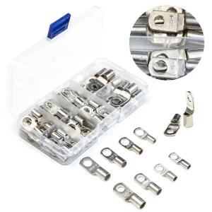 전선 케이블 연결용 O형 압착 단자 세트 링터미널 원형 비절연 규격별