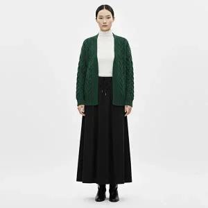 [샵앤]여성 허리밴딩 코코핀턱 와이드 통 치마 바지 PIC-WPT-20881-블랙