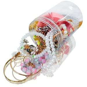 SMUOBT 미스터리 주얼리 병 번들 - 여성용 40-45피스 서프라이즈 박스 선물 세트(목걸이, 귀걸이, 반지, 팔찌, 열쇠고리, 헤어 클립) 그녀를 위한 독특한 생일