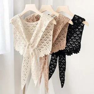 니트케이프 펀칭니트 어부바 케이프 숄 ELS-122