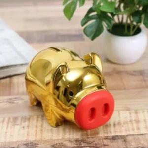 마키골드돼지저금통(대)황금돼지저금통 저금통 돼지저금통 인테리어용저금통 복돼지저금통 스마트저금통