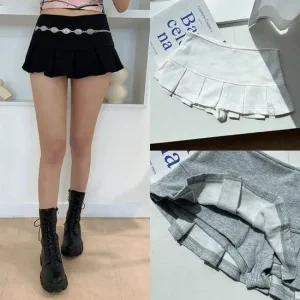 터치마이커트 A 미니 플로우라이즈 팬츠 치어리더 치마 정장 여성 트위드 미니 스커트 가 미니스커트 섹시