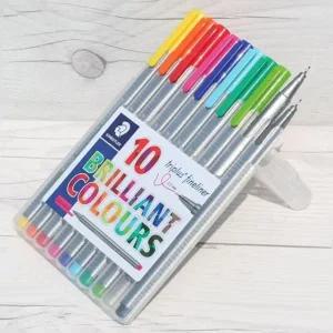 스테들러 0.3mm 수성펜 트리플러스 화인라이너 10색