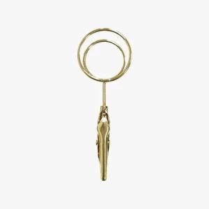 메모 메모 집게 꽂이 원형 골드 네임택 클립 명함