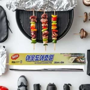 삼아 아웃도어 캠핑 호일 38cmx8m 두꺼운 바베큐용 캠핑호일 아웃도어호일 두꺼운호일 요리호일 바베큐호일