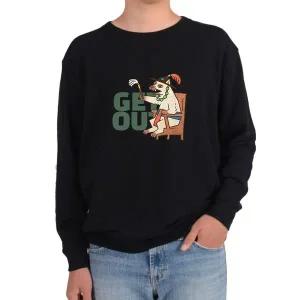 [하프클럽/알티피아]맨투맨 사또 겟아웃 판사 강아지그림 전색상 사이즈