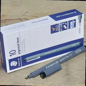 스테들러 0.7mm Fineliner pigment liner 블랙 1다스