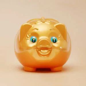 황금 돼지저금통 대형 지폐 귀여운 저축 예쁜