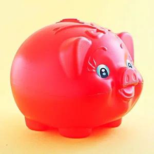 빨간 돼지저금통 특대형 엔틱 저축 귀여운 선물용