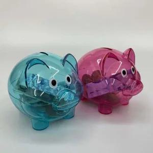 투명 컬러 돼지저금통 자재