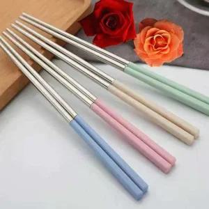 8세트 스테인리스 젓가락 쇠젓가락 캠핑젓가락 쇠젓가락 캠핑젓가락 컬러젓가락