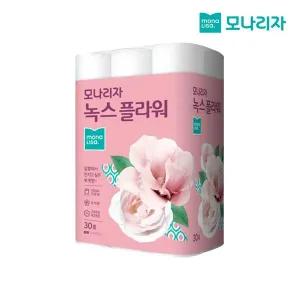 [모나리자] 녹스 플라워 2겹 1,200m 대용량 화장지 40m 30롤[35562596]