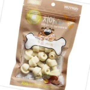 [콩심팥심]반려견 우유 맛 껌 80g 강아지 훈련 보상용 간식 에너지 소모용