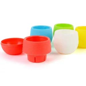 [콩심팥심]미니 화분 컬러 원형 소형 플라스틱 식물화분 실내 장식용 식물용