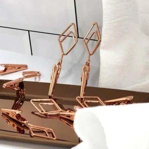 집게 메모 꽂이 다이아몬드 로즈골드 소모품