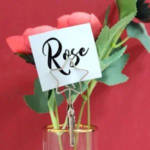 집게 메모 꽂이 별 실버 소모품