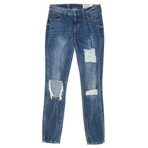 [씨위][명품] 씨위 한나 틸트어힐 디스트로이드 빈티지 워싱 데님 청바지