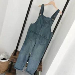 데님 인기 여자 멜빵 바지 감성 점프수트 캐주얼 청바