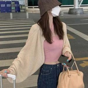 볼레로 니트 봄 카디건 루즈핏 여름가디건 미니