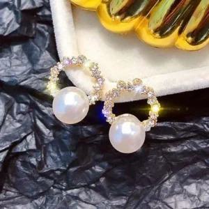 써클큐 우아한 진주여성귀걸이 귀걸이 복부팬티 복부 써클큐 진주 진주귀걸이 써클귀걸이 써클진주귀걸이